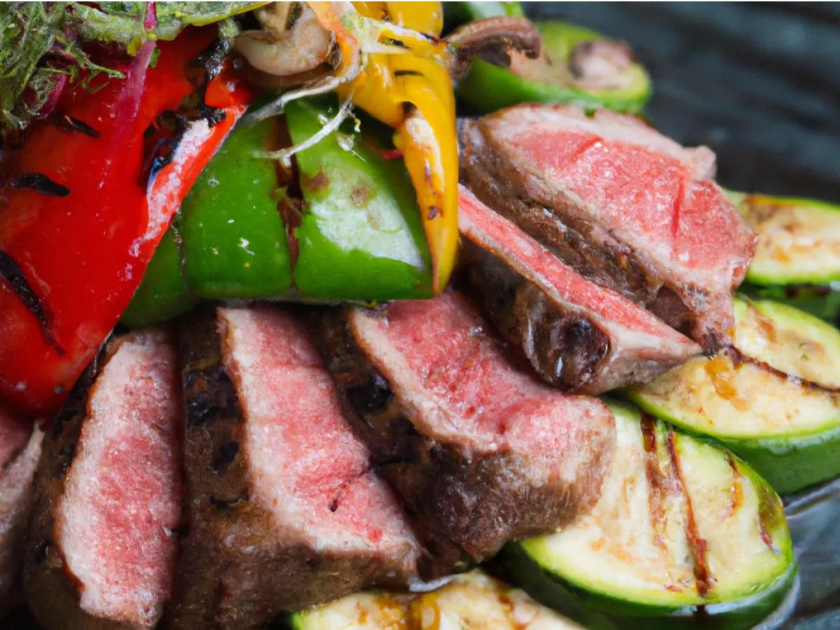 Wasabi Mushroom Beef w/ Vegetables Wasabi Mushroom Beef w/ Vegetables