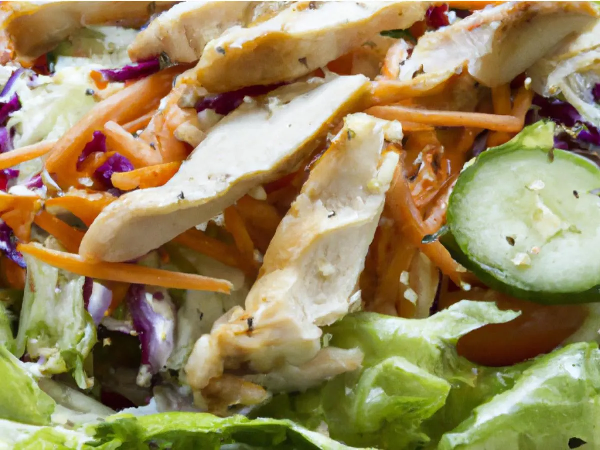 Chinese Chicken Tossed Salad with Sesame Vinaigrette Chinese Chicken Tossed Salad with Sesame Vinaigrette