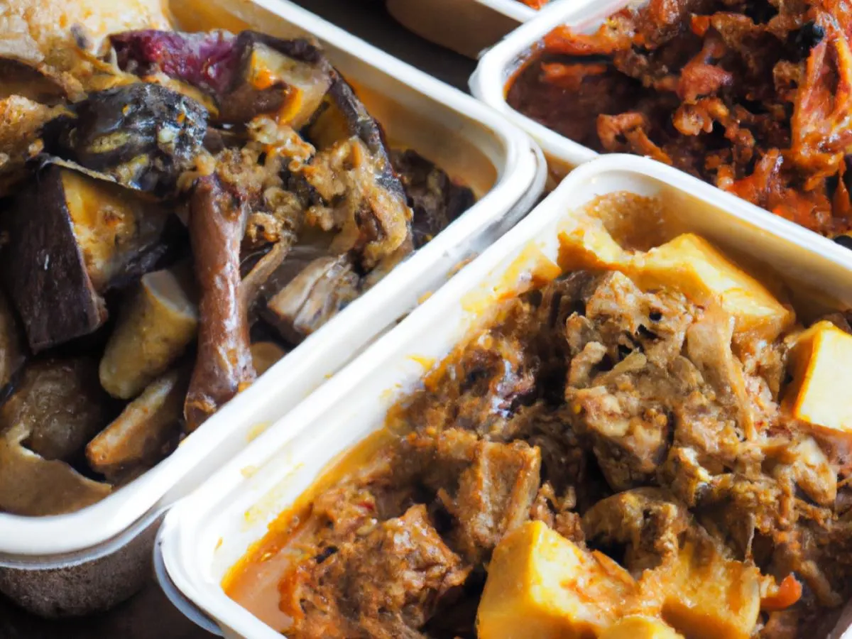 Lamb Stew w/ Tofu Skin & Mushroom|Eggplant w/Spicy Garlic|Shredded Potato|Greens