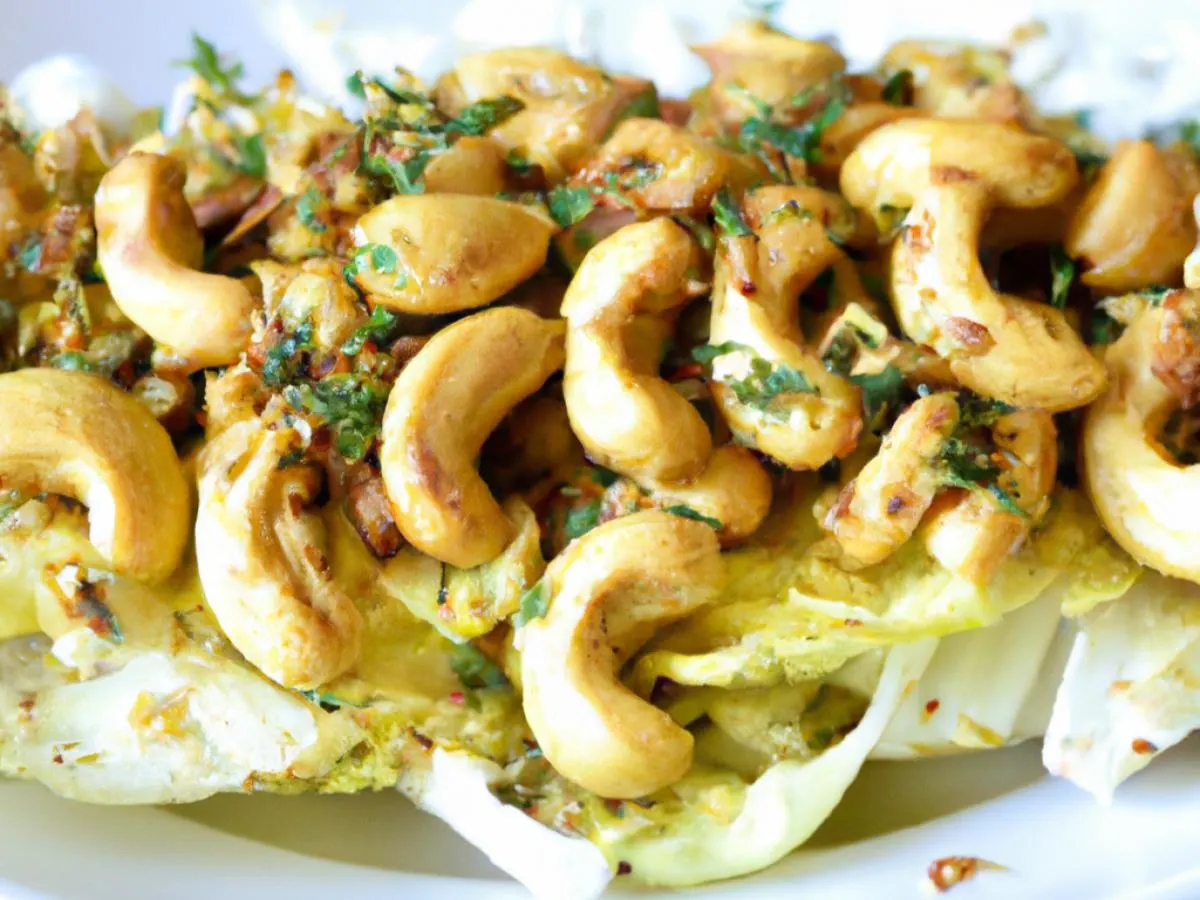 Curried Cashew Chickpea on Endive Curried Cashew Chickpea on Endive