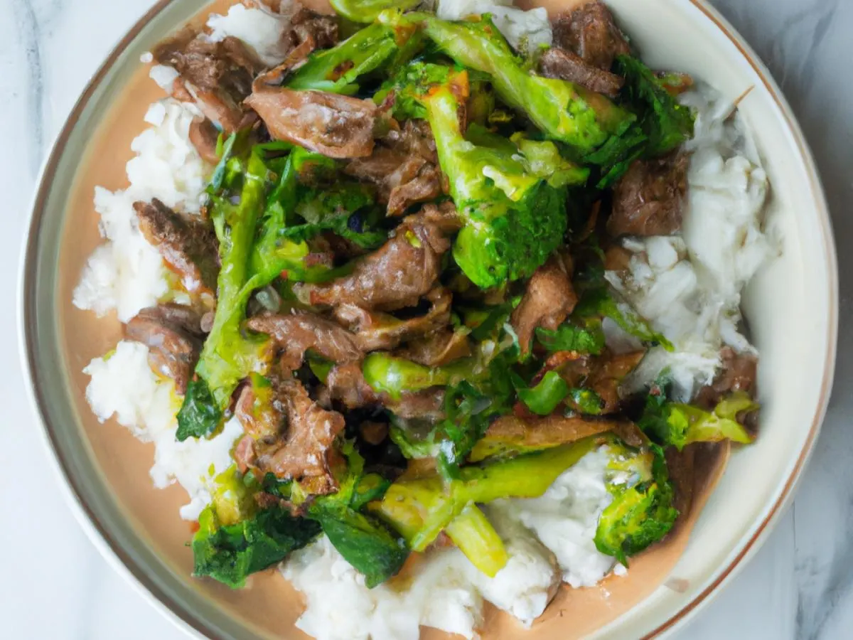 Maggie Beef and Broccoli over Jasmine Rice Maggie Beef and Broccoli over Jasmine Rice