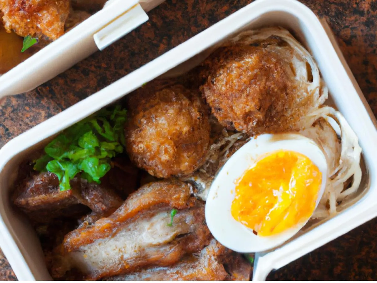 Pork Belly with Garlic Sprouts|Noodles w/ Egg & Veggie|Fried Squid Balls|Greens