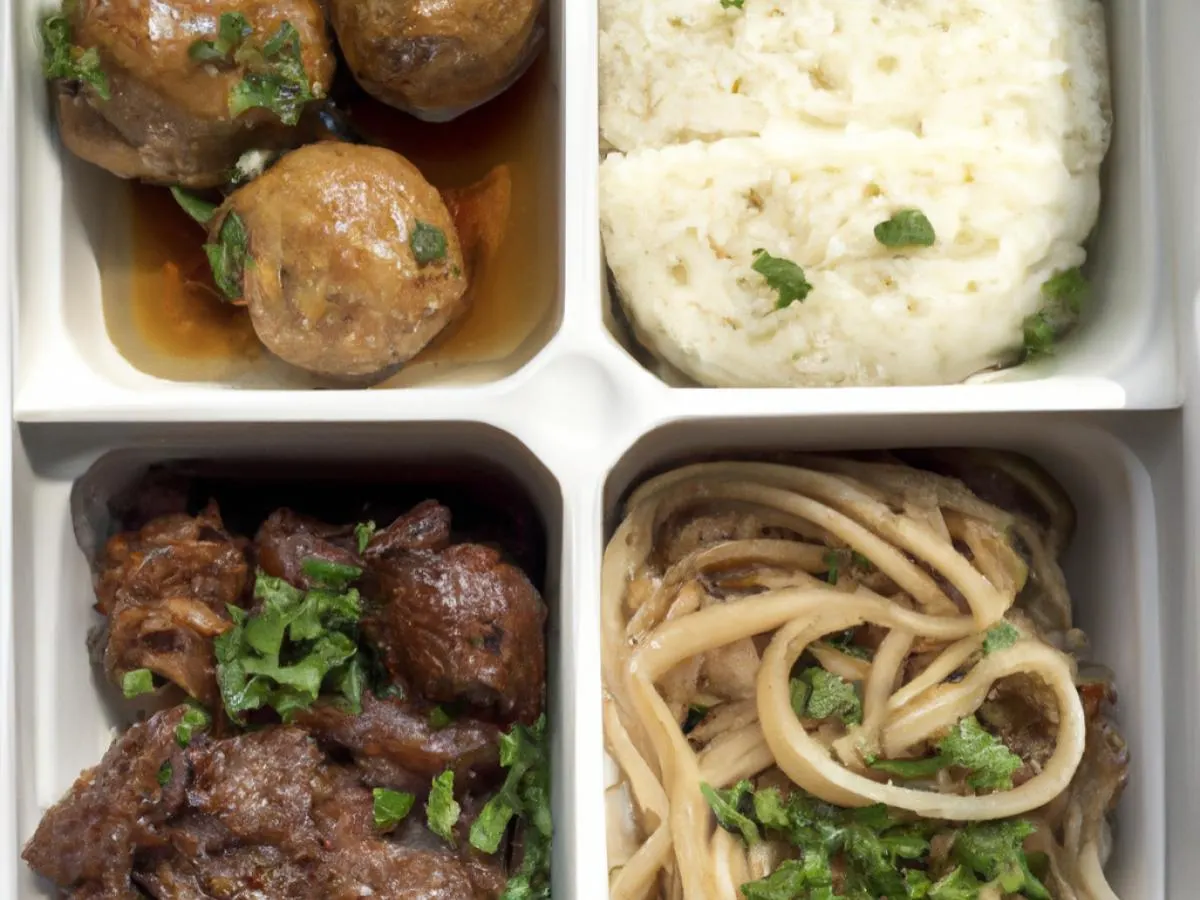 Beef with Chive|Noodles with Egg and Veggie|Fried Squid Balls|Seasonal Greens