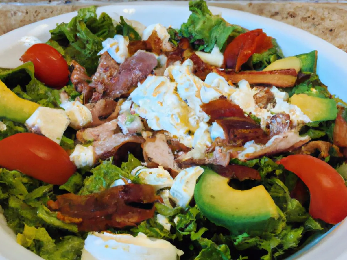 Entree Cobb Salad with Balsamic Dressing. Entree Cobb Salad with Balsamic Dressing.