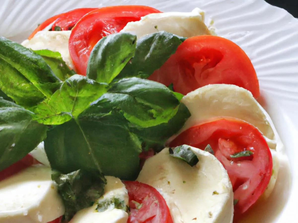 Caprese Entree Salad with Balsamic Vinaigrette Caprese Entree Salad with Balsamic Vinaigrette