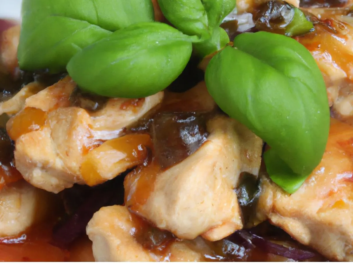Spicy Chicken with Fresh Basil Spicy Chicken with Fresh Basil