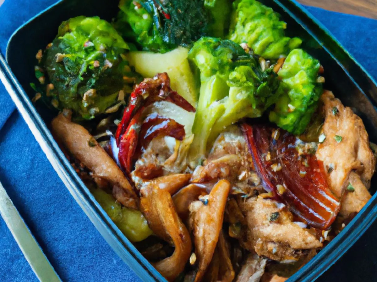 Gluten Free Garlic Chicken Bulgogi Boxed Lunch with Japchae Gluten Free Garlic Chicken Bulgogi Boxed Lunch with Japchae