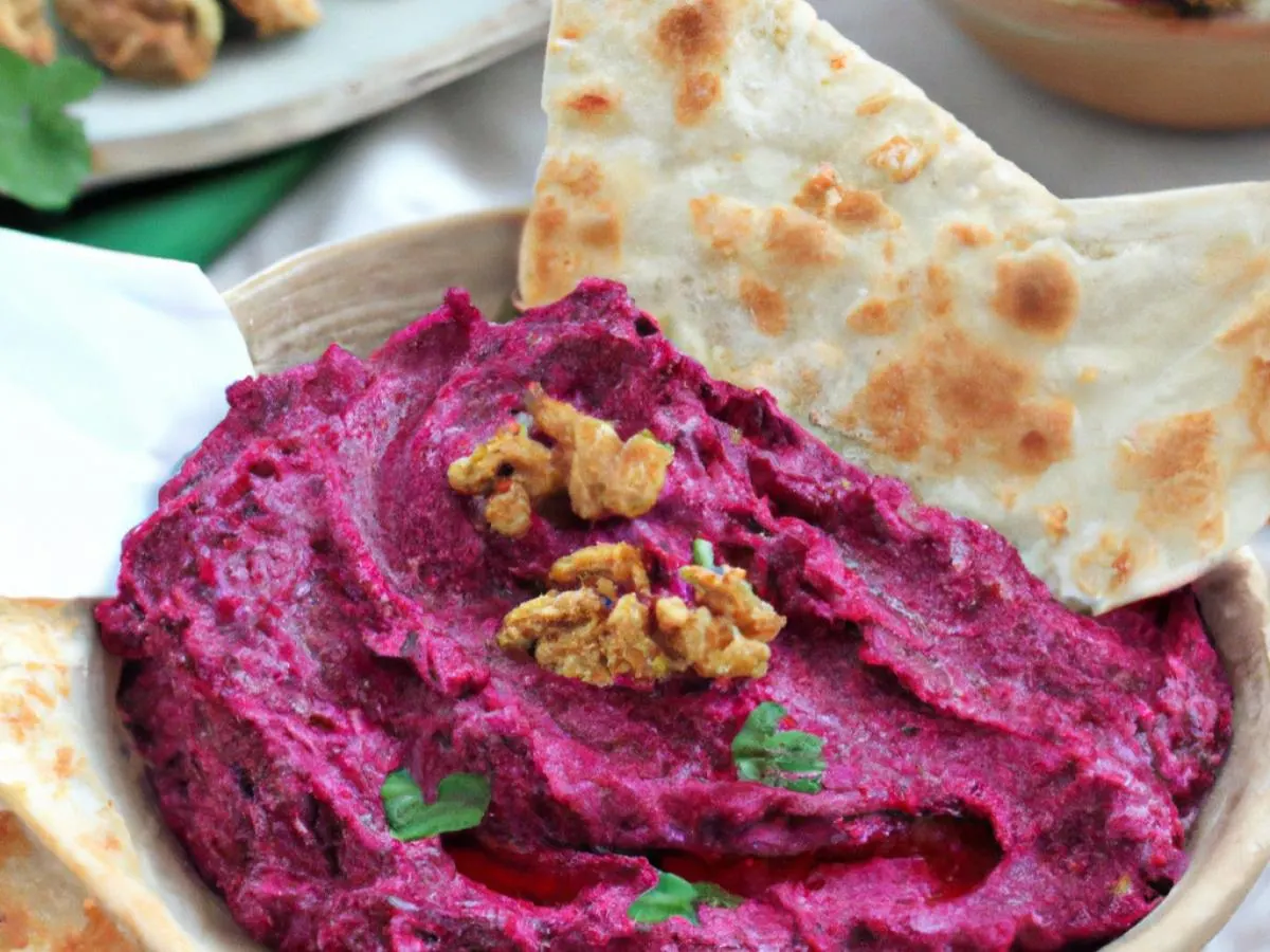 Yogurt Beet Dip with Pita Yogurt Beet Dip with Pita
