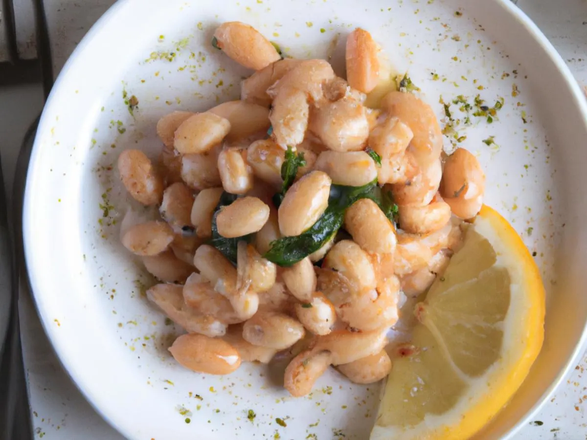 White Bean Salad in Lemon Tahini Sauce White Bean Salad in Lemon Tahini Sauce
