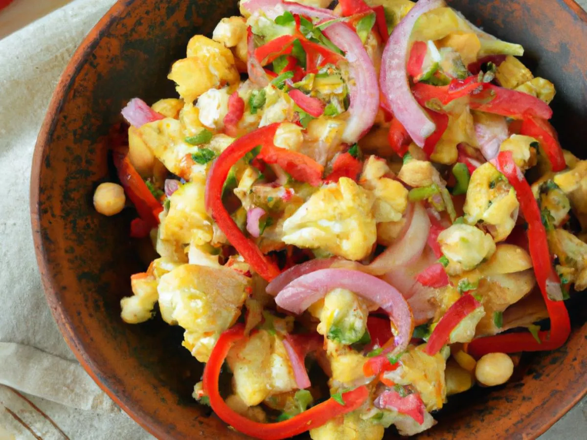 Garbanzo Cauliflower Salad Garbanzo Cauliflower Salad