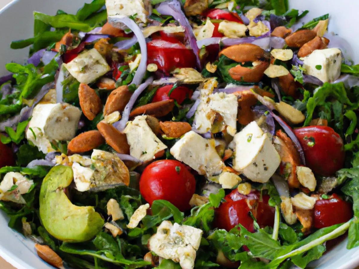 Garden Salad with Tofu Garden Salad with Tofu