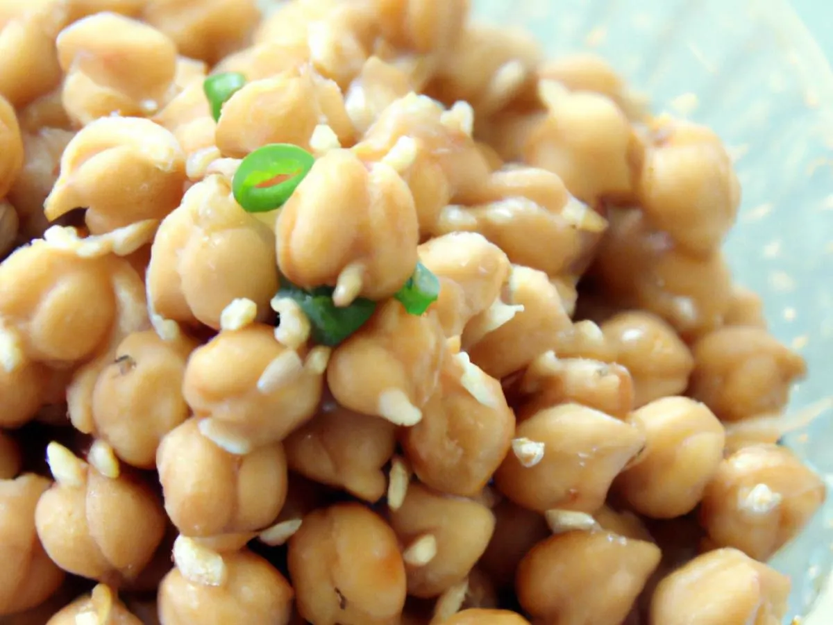Sesame Scallion Chickpeas Sesame Scallion Chickpeas