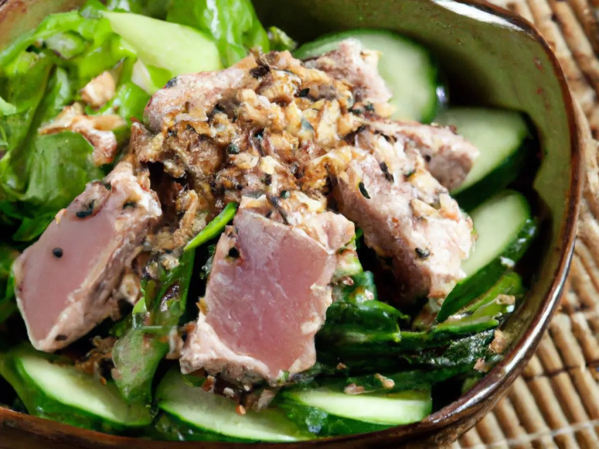 Regular Ahi Tuna over Salad Regular Ahi Tuna over Salad