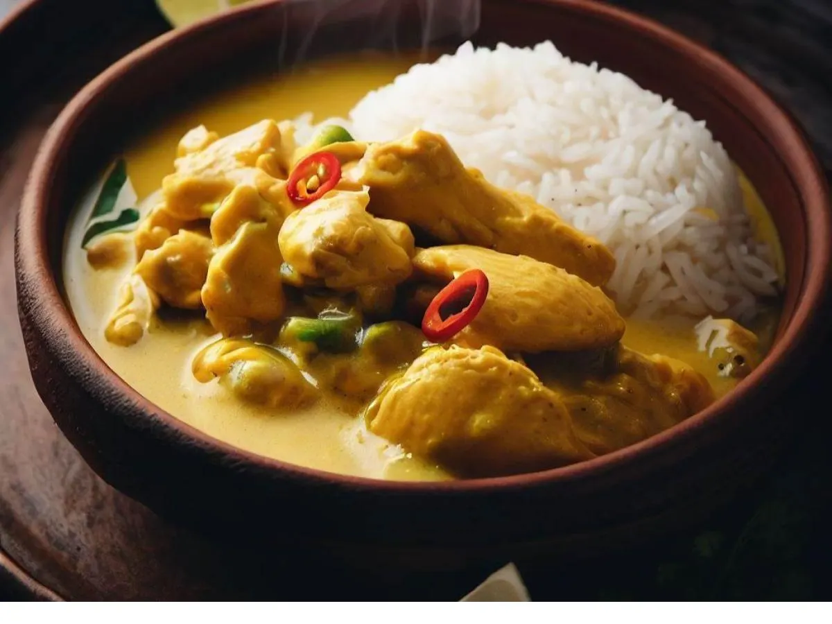 Yellow Chicken Curry with Rice