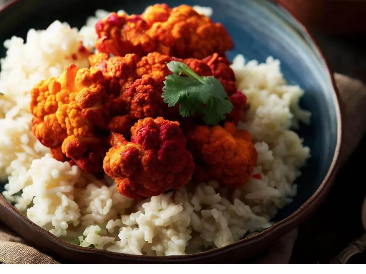Massaman Cauliflower Curry with Rice