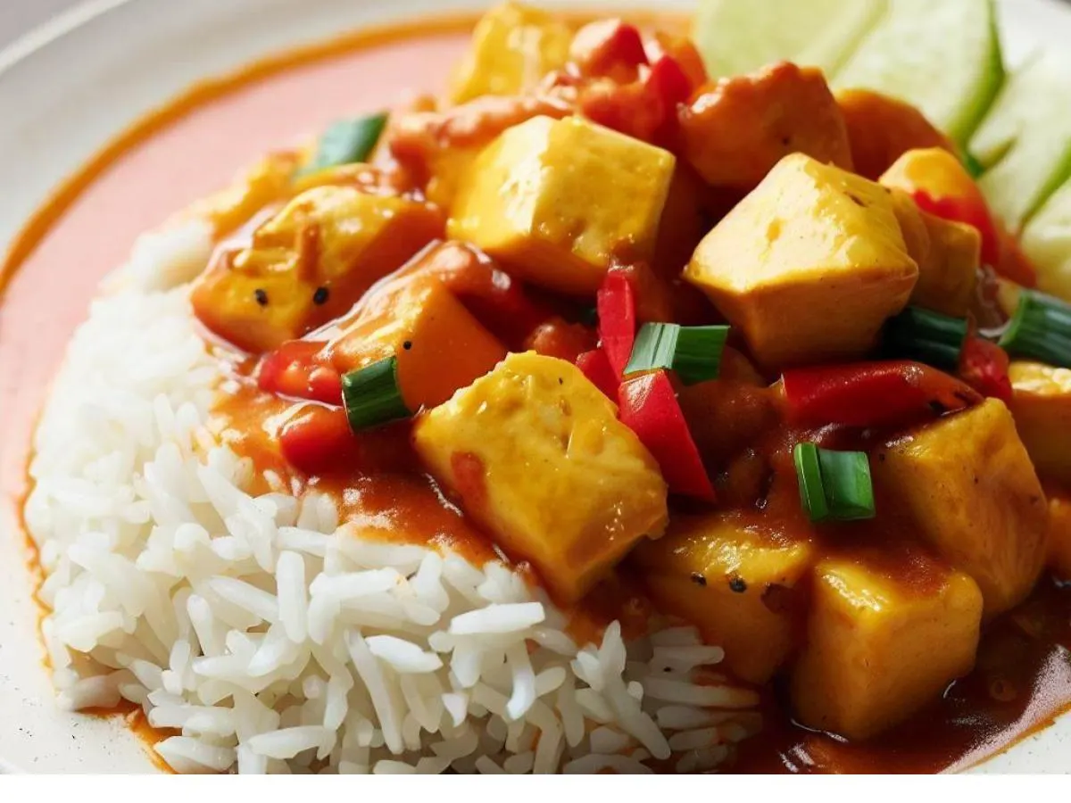 Massaman Tofu Curry with Rice