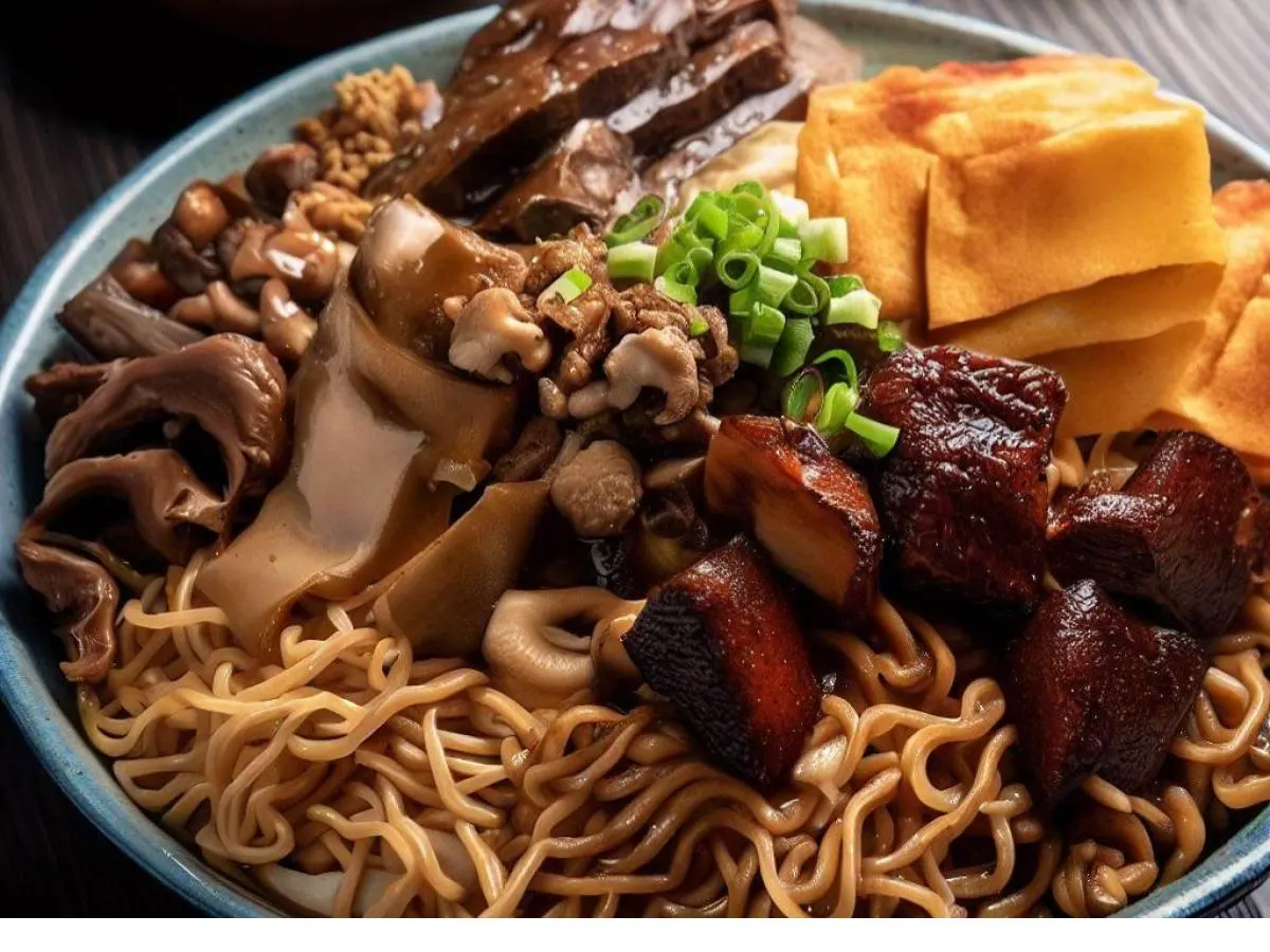 Dry Cooked Lamb Double Mushroom Chicken Dan Dan Noodles Braised Tofu