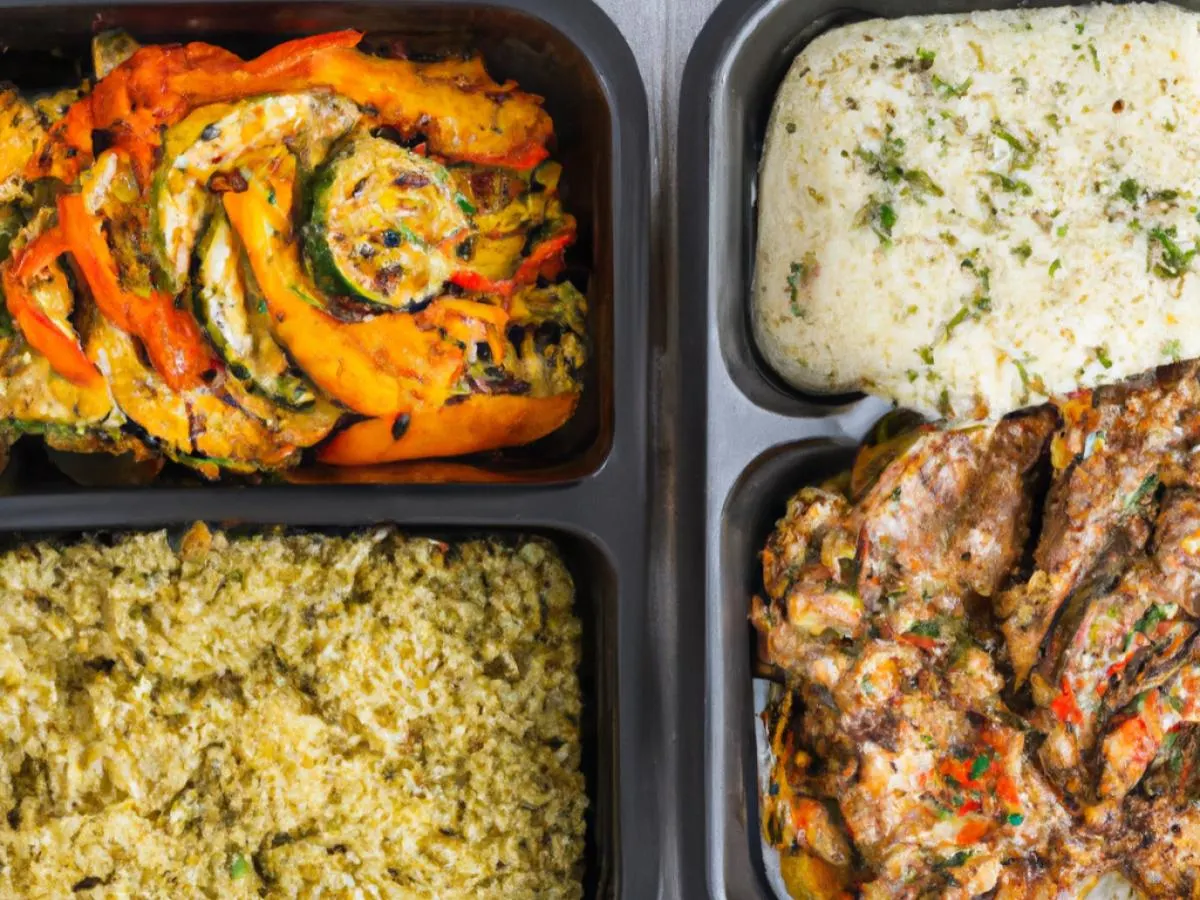 Beef Moussaka & Grilled Chicken Filet, Mediterranean Rice, Grilled Vegetables Beef Moussaka & Grilled Chicken Filet, Mediterranean Rice, Grilled Vegetables