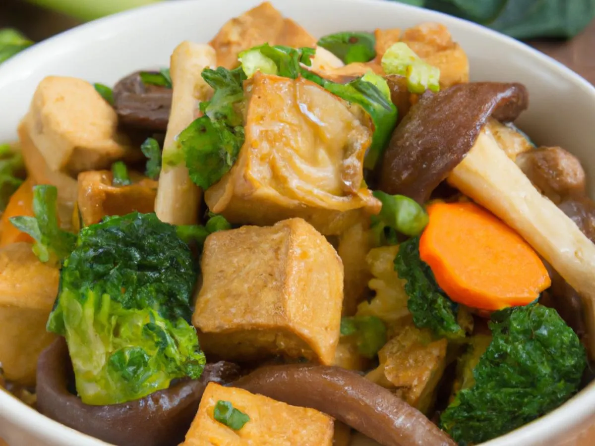 Mixed Fresh Vegetables w/ Fried Tofu Mixed Fresh Vegetables w/ Fried Tofu