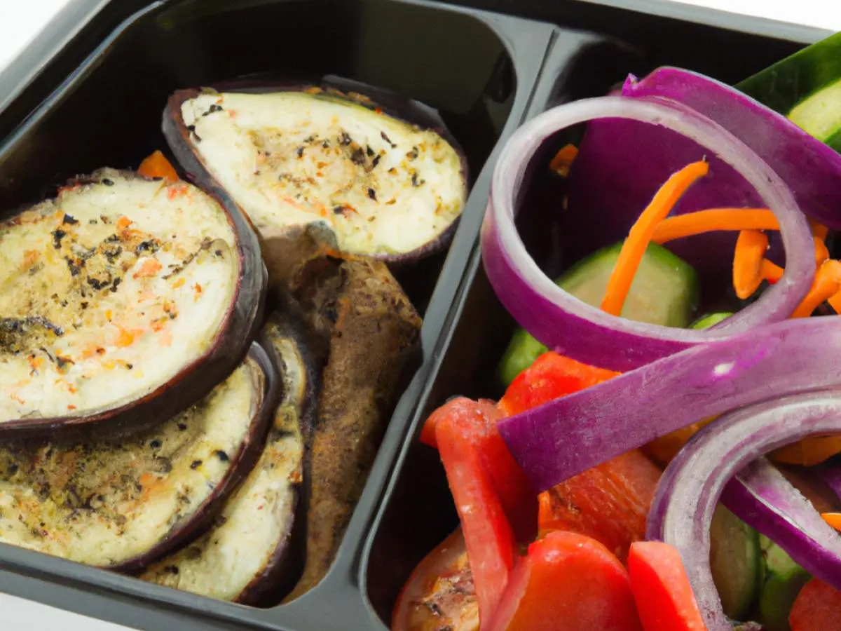 Vegan Meatless Gyro With Grilled Vegetables and Garden Salad with Pita Vegan Meatless Gyro With Grilled Vegetables and Garden Salad with Pita
