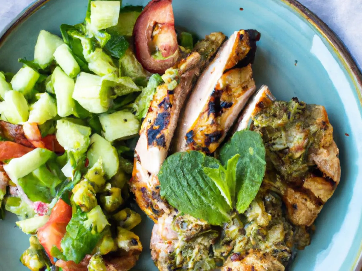 Lima Bean Salad with Grilled Chicken Chimichurri Lima Bean Salad with Grilled Chicken Chimichurri