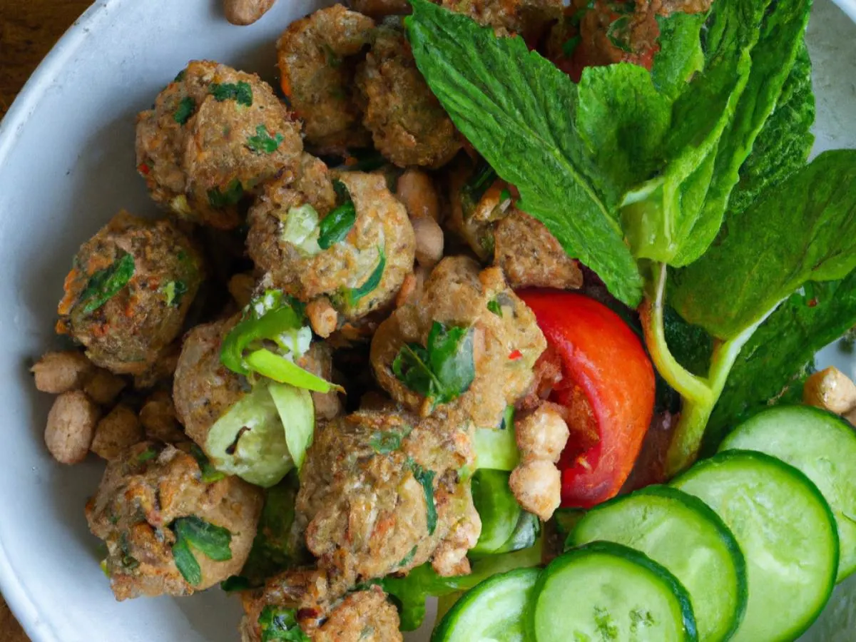 Lima Bean Salad with Falafel Bites and Tahini Lima Bean Salad with Falafel Bites and Tahini