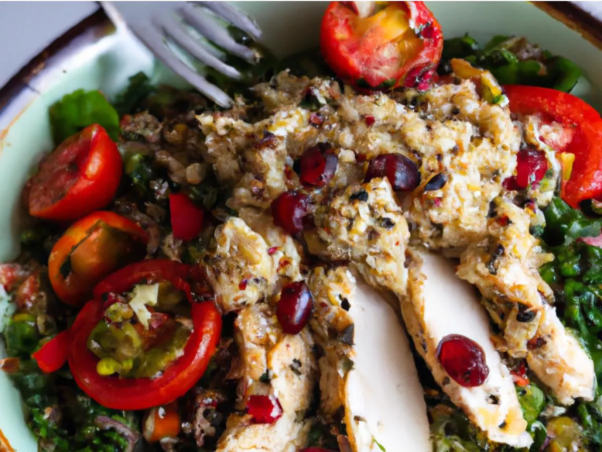 Quinoa Salad with Grilled Chicken Chimichurri Quinoa Salad with Grilled Chicken Chimichurri