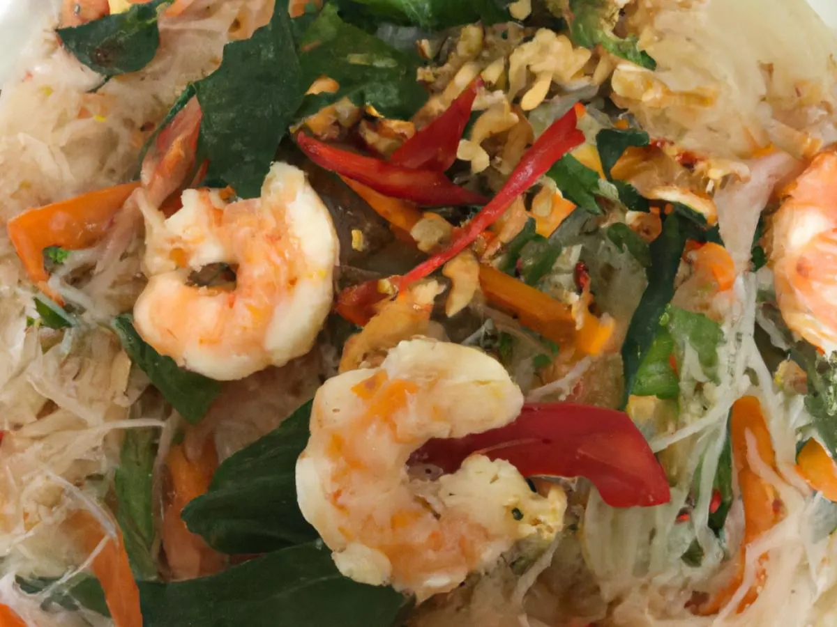 Halal Shrimp Singapore Rice Noodles Halal Shrimp Singapore Rice Noodles