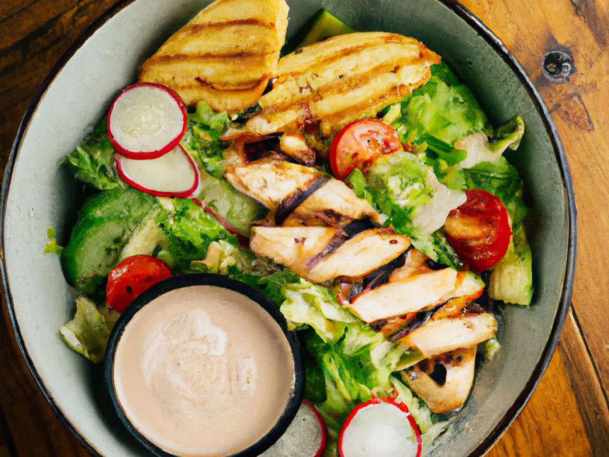 Grilled Chicken Wakame Caesar Salad Grilled Chicken Wakame Caesar Salad