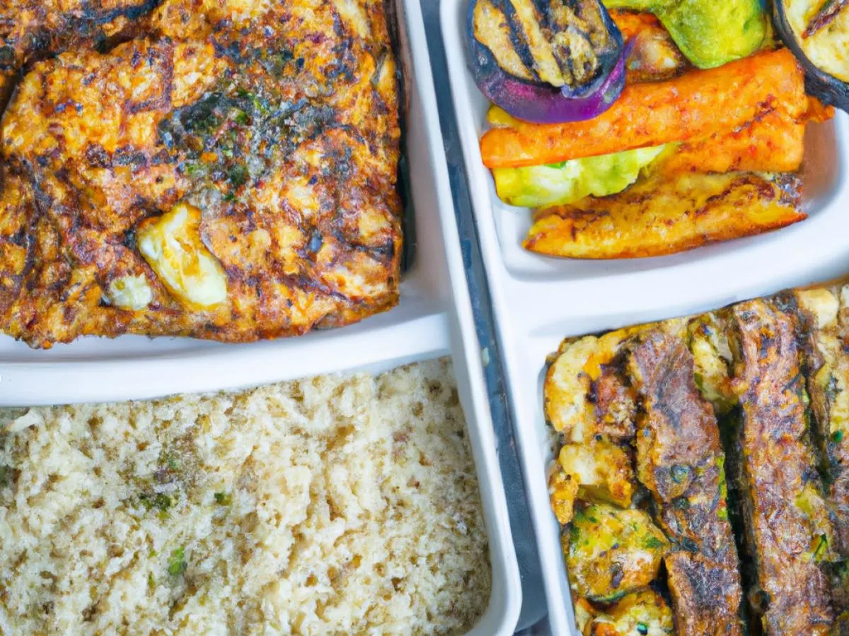 Beef Moussaka, Grilled Chicken Filet, Seasoned Rice, Grilled Vegetables & Dolmas Beef Moussaka, Grilled Chicken Filet, Seasoned Rice, Grilled Vegetables & Dolmas