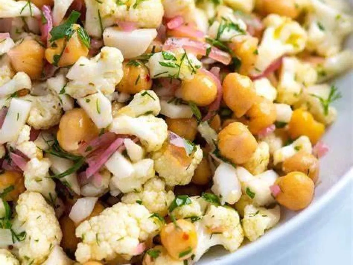 Garbanzo Cauliflower Salad Garbanzo Cauliflower Salad