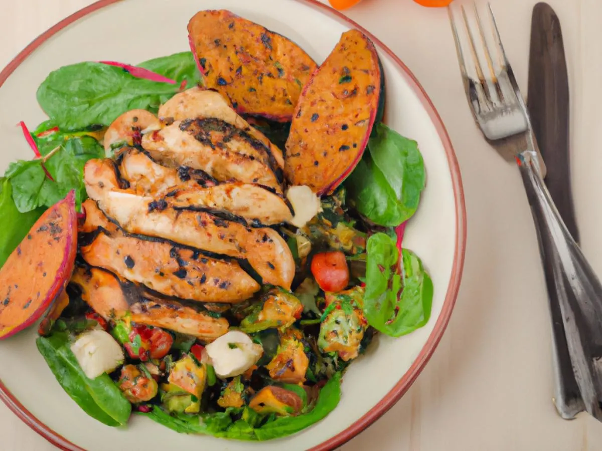 Rosemary Salad with Rosemary and Garlic Marinated Grilled Chicken Breast Rosemary Salad with Rosemary and Garlic Marinated Grilled Chicken Breast