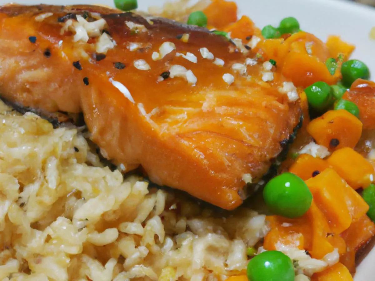 Teriyaki Salmon With Fried Rice and Veggies Teriyaki Salmon With Fried Rice and Veggies