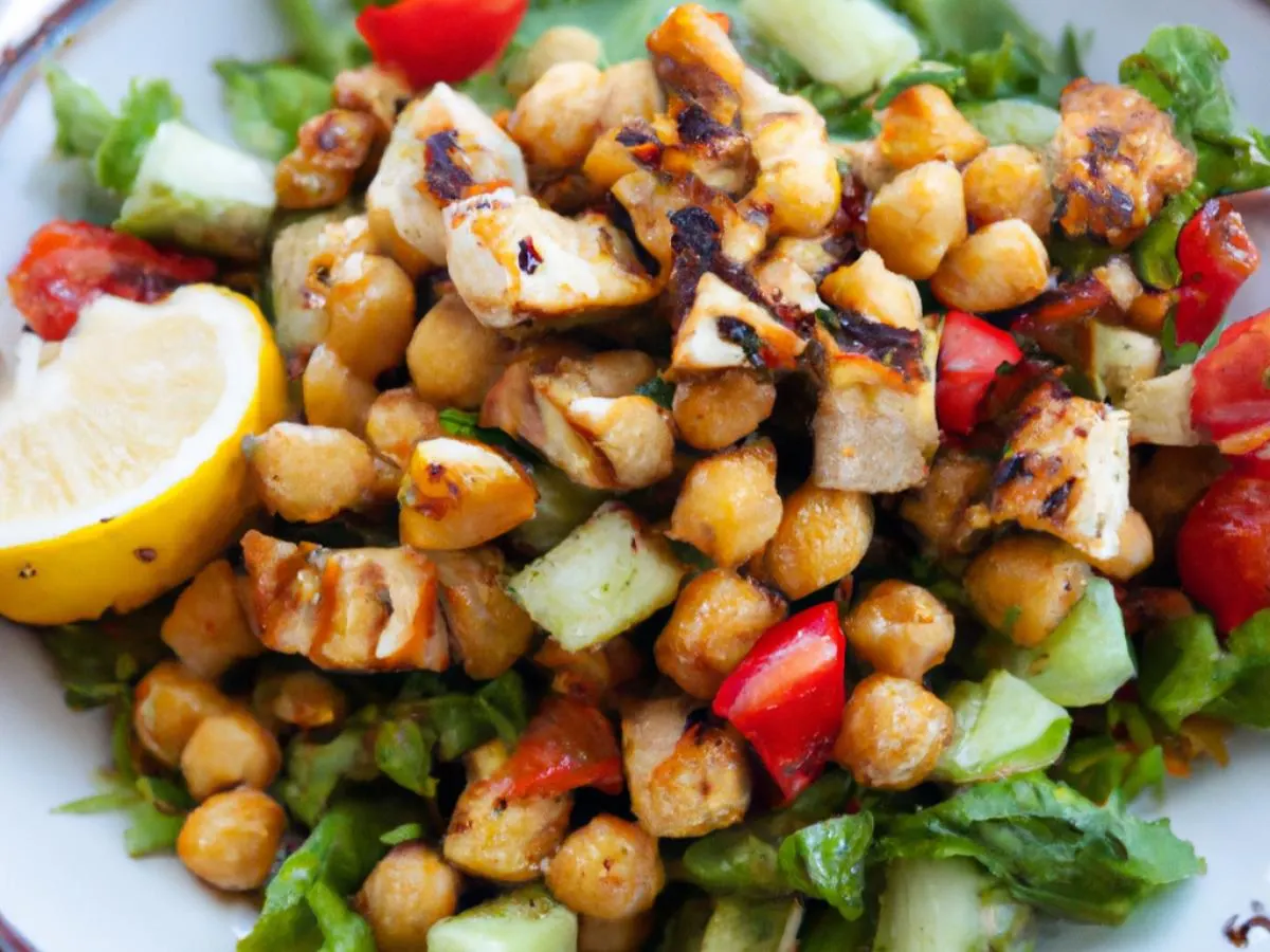Indian Garden Salad with Grilled Chicken Indian Garden Salad with Grilled Chicken