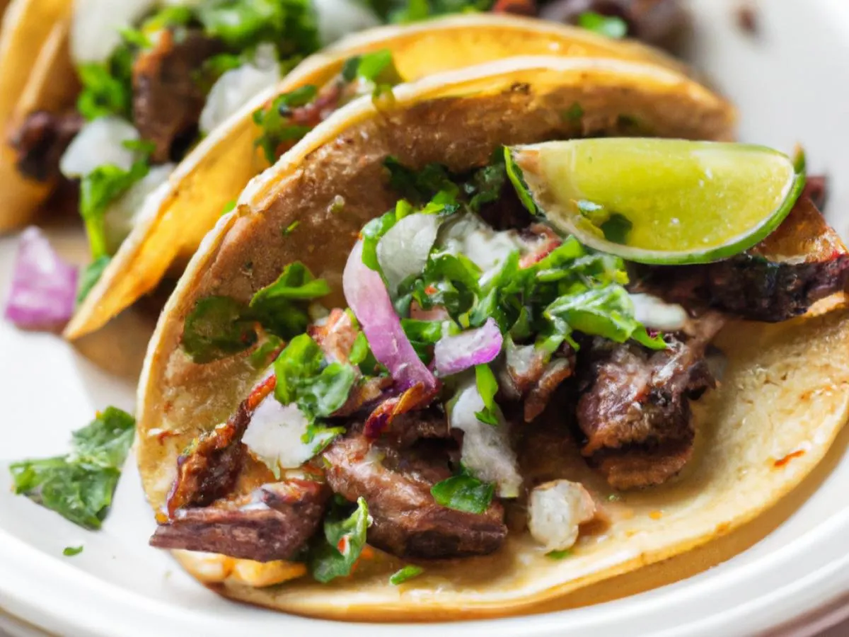 Beef Carne Asada Mexican Street Style Tacos