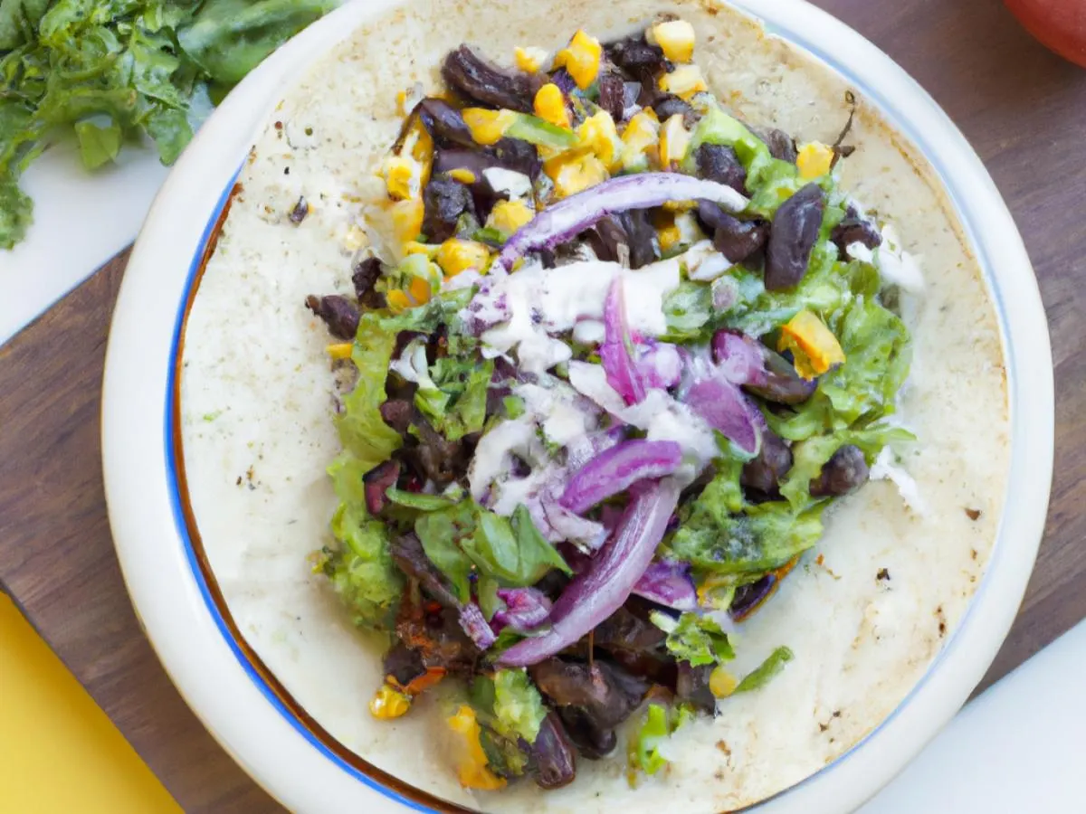 Grilled Corn & Black Bean Taco Side Salad