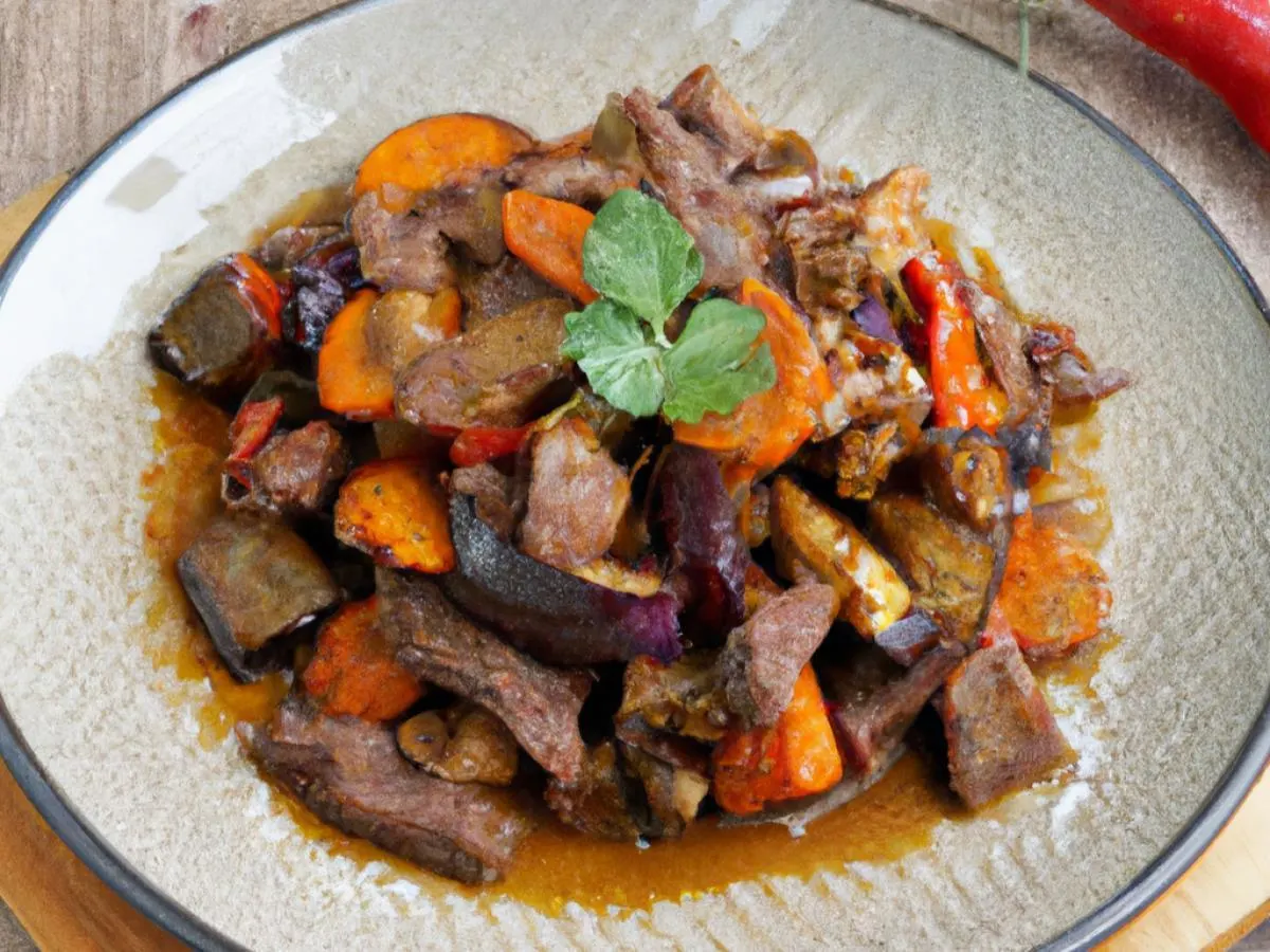Spicy Eggplant Beef