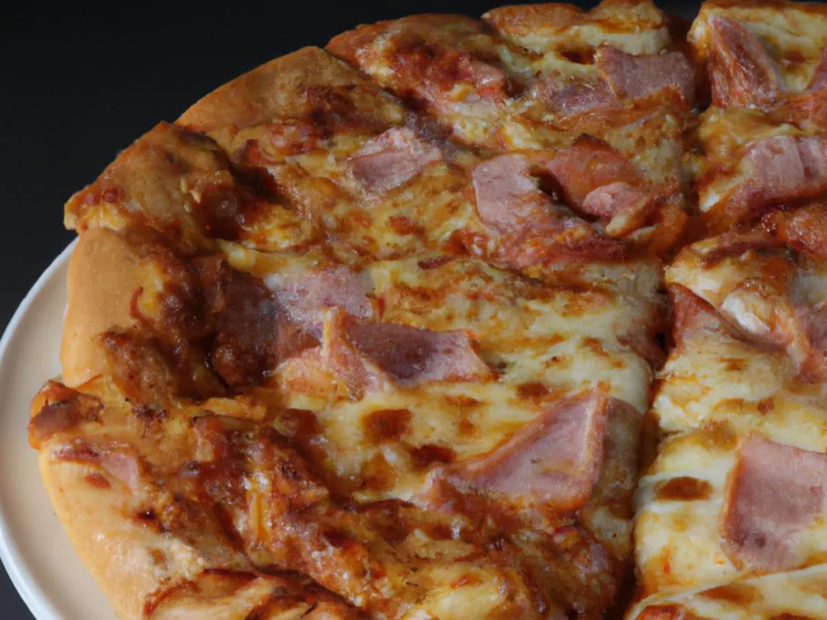 Personal Pizza With Smoked Ham Personal Pizza With Smoked Ham