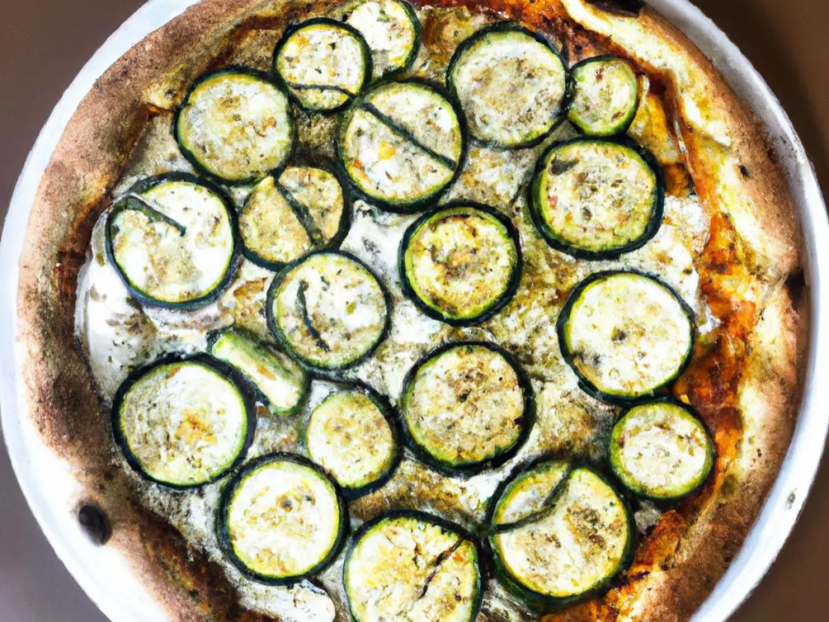 Personal Cheese Pizza With Zucchini Personal Cheese Pizza With Zucchini