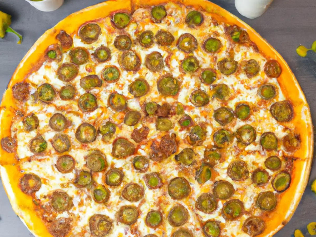 Personal Cheese Pizza With Jalapeno Peppers Personal Cheese Pizza With Jalapeno Peppers
