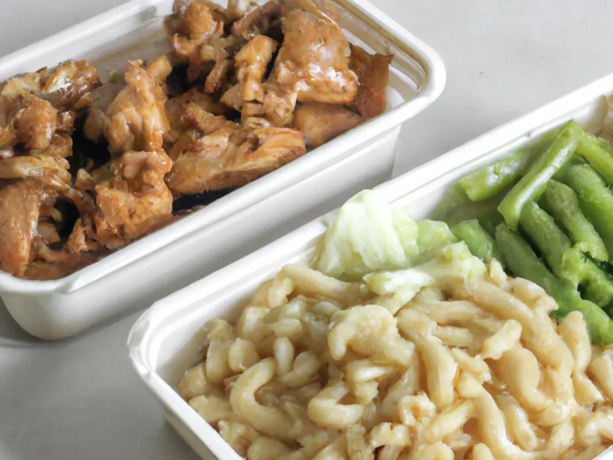 Stew Chicken with Macaroni salad and Mixed Steam Veg Stew Chicken with Macaroni salad and Mixed Steam Veg