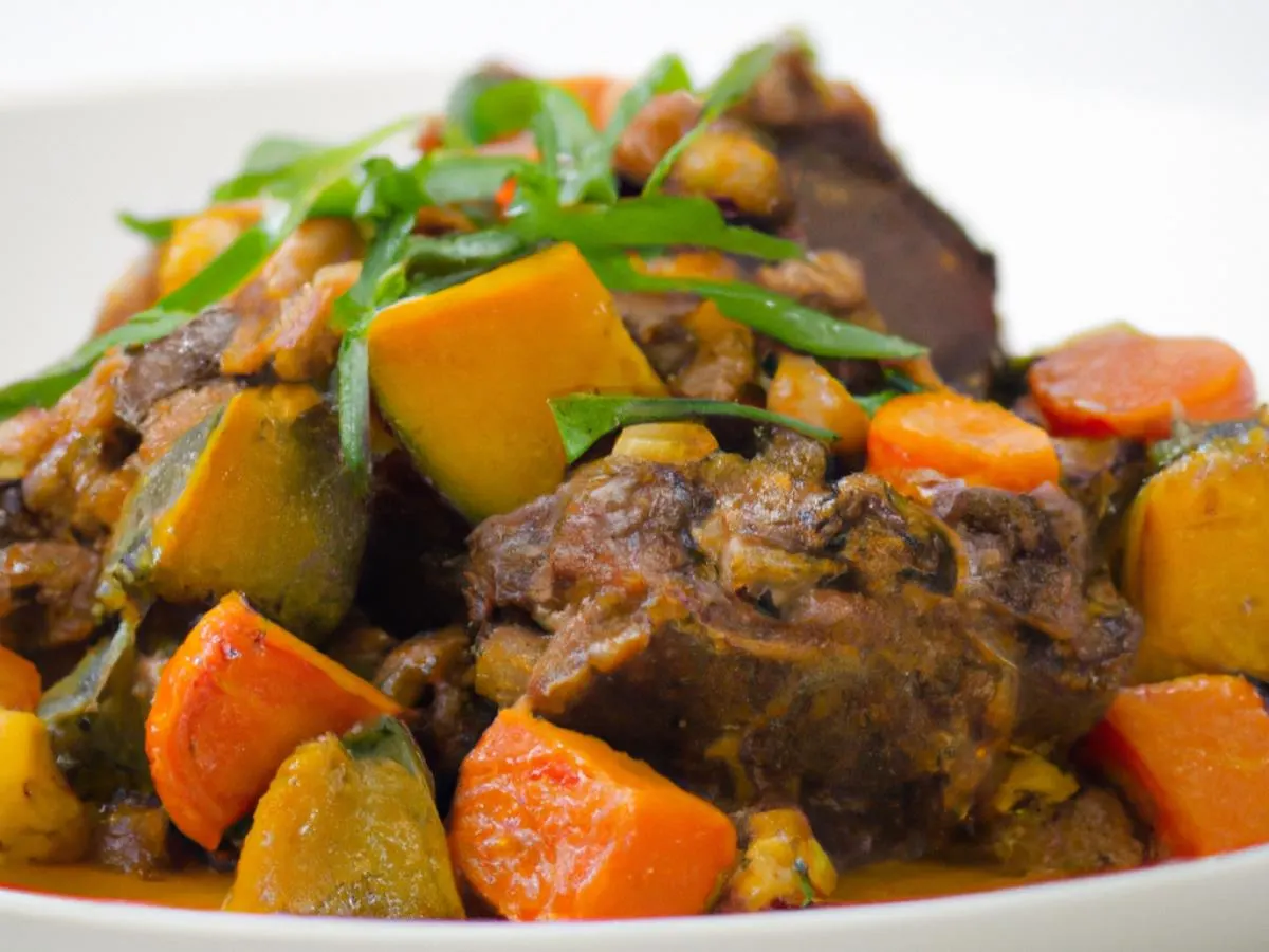 Oxtail with Curry Squash and Root Veg Medley Oxtail with Curry Squash and Root Veg Medley