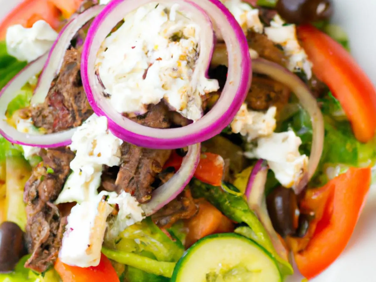 Greek Salad Beef Shawarma Greek Salad Beef Shawarma