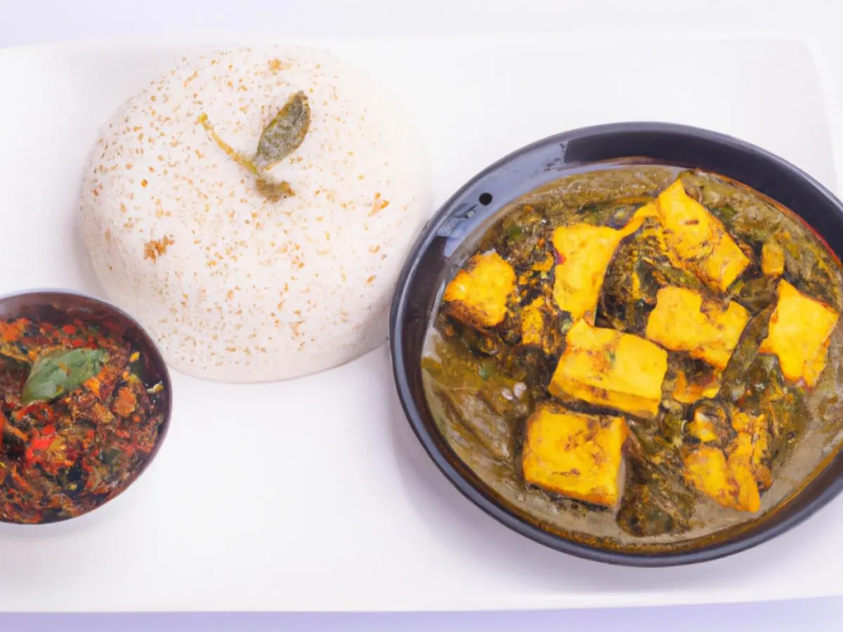Kadhai Paneer served with Achari Gobi and Saffron Rice