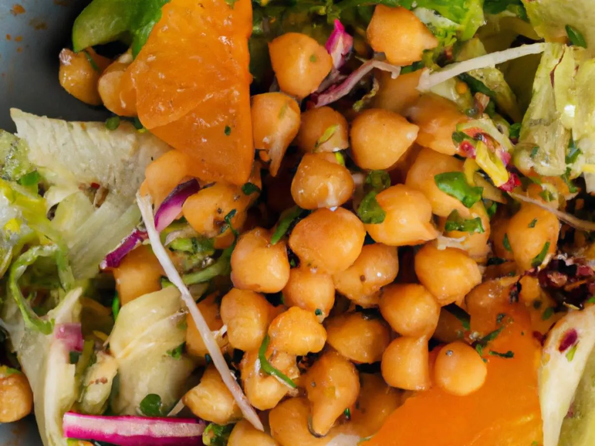 Chickpea Citrus Entree Salad (Vegan, NO CHEESE) Chickpea Citrus Entree Salad (Vegan, NO CHEESE)