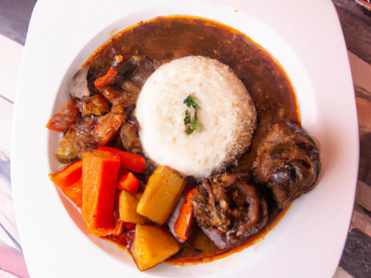 Oxtail with White Rice and Root Veg Medley Oxtail with White Rice and Root Veg Medley