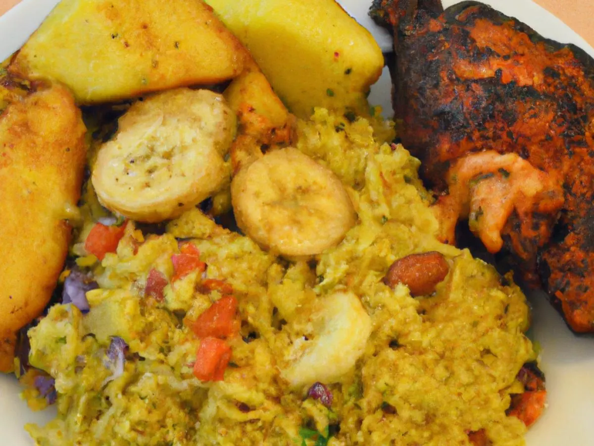 Chicken Pelau with Potato Salad and Root Veg Medley Chicken Pelau with Potato Salad and Root Veg Medley