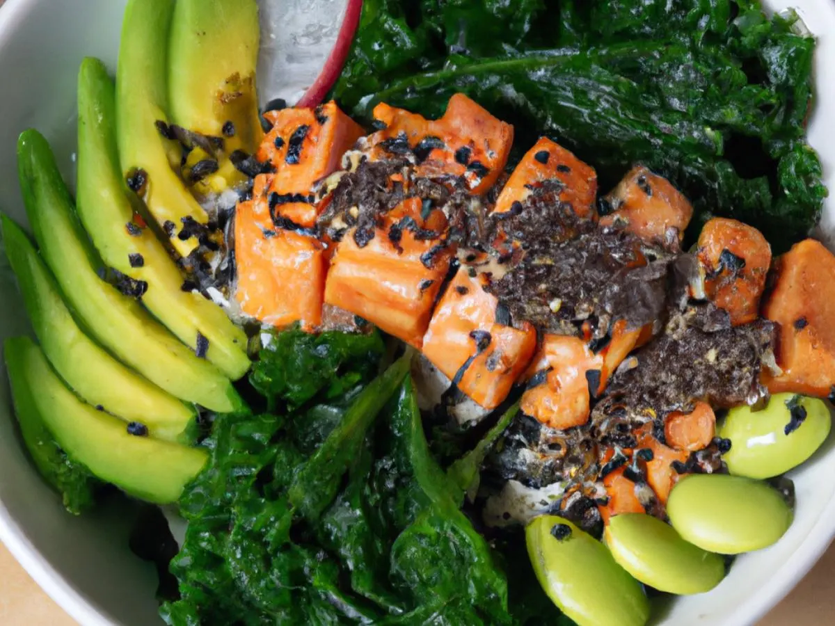 Yuzu Salmon Bowl with Citrus Kale Salad Yuzu Salmon Bowl with Citrus Kale Salad