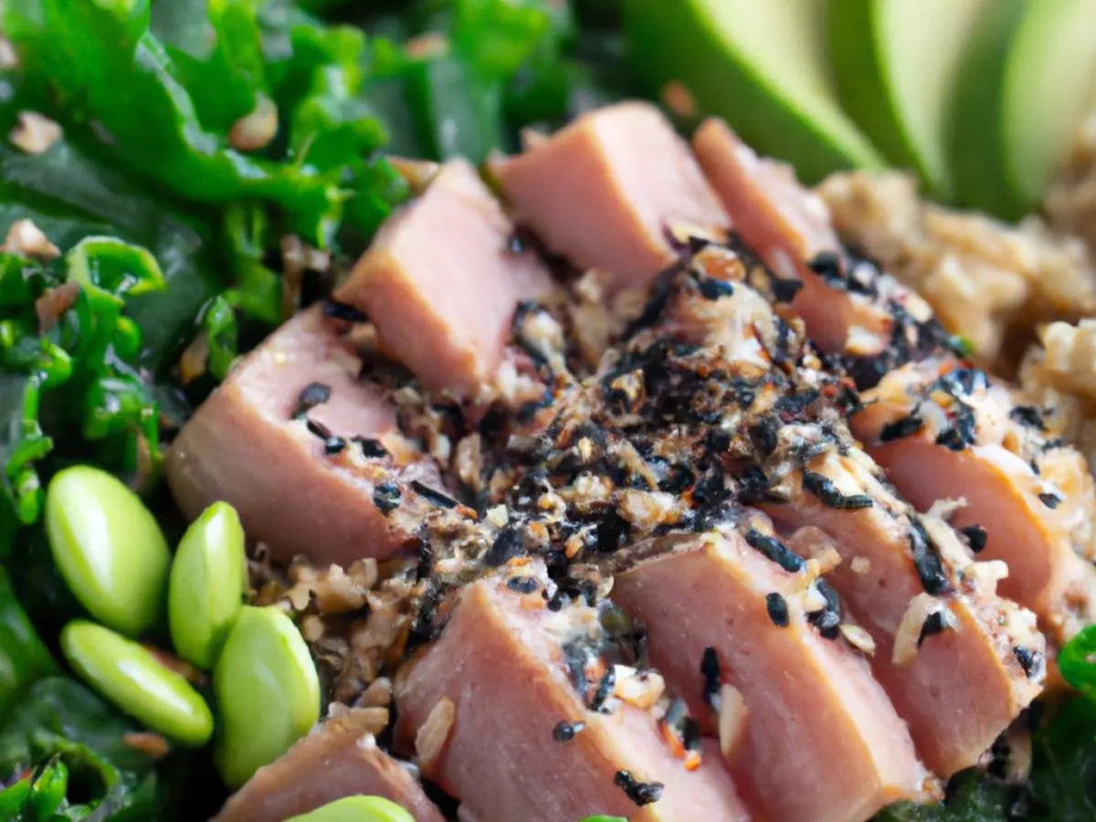 Classic Tuna Bowl with Citrus Kale Salad Classic Tuna Bowl with Citrus Kale Salad