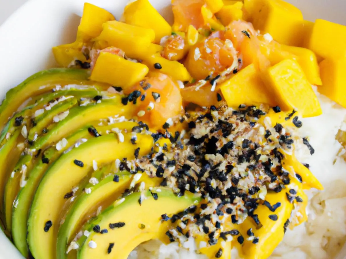 Mango Albacore Bowl with Bamboo Rice Mango Albacore Bowl with Bamboo Rice